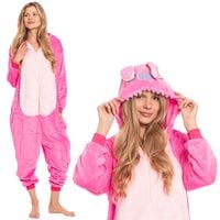 Piżama Damska Kombinezon Kigurumi Onesie Kostium Stich Różowy 145-155 cm S