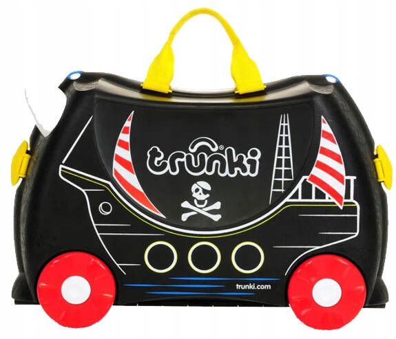 Walizka jeżdżąca Trunki dla dzieci jeździk pirat Pedro czarna walizeczka zdjęcie 1