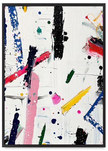 Plakat plakaty w ramce abstrakcje obrazy 50x70 cm w czarnej ramie na Arena.pl