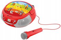 Radio BOOMBOX dla dzieci KARAOKE MIKROFON ODTWARZACZ CD GŁOŚNIK BLUETOOTH