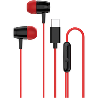 canyon słuchawki dokanałowe sep-5 przewód usb-c czerwone