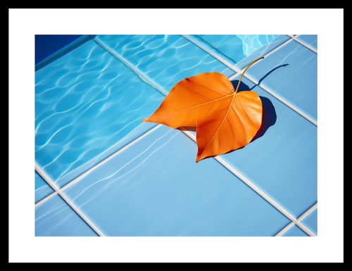 Plakat 35x25cm Liść przy Wodzie na Arena.pl