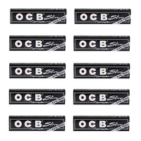 zestaw - 10 x bibułka ocb premium - king size slim + tips