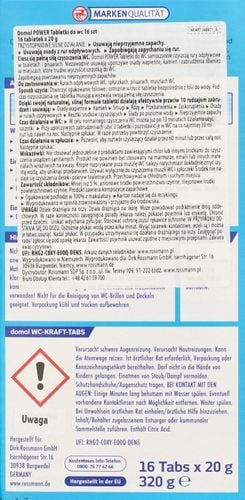 DOMOL TABLETKI DO WC 16 X 25 G na Arena.pl