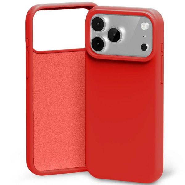 etui mercury silicone do iphone 17 pro   max czerwony zdjęcie 4