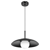 GALILEO Lampa Wisząca Sufitowa Czarna, 1xE27, Nowość 2025