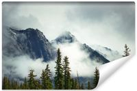 Fototapeta Majestatyczne Góry we Mgle do Salonu 368cm x 254cm