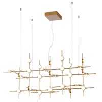 Designerski żyrandol Provenza do jadalni LED 72W 3000K złoty