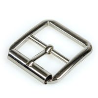 KLAMRA metalowa 33x34mm dla paska 25mm srebrny nikiel 1szt.