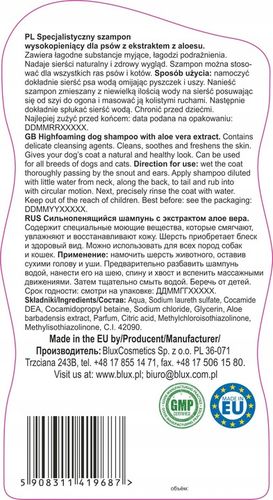 Szampon dla psów z ekstraktem z aloesu 1L na Arena.pl