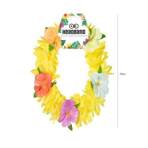 Opaska hawajska na gumce, żółta na Arena.pl