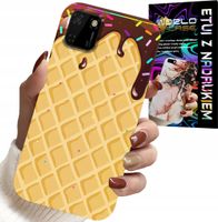 ETUI DO HUAWEI Y5P - Z MOTYWEM WAFLA Z POLEWĄ CZEKOLADOWĄ