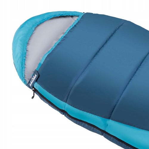 ŚPIWÓR TURYSTYCZNY MUMIA Z KAPTUREM DUŻY CIEPŁY LEKKI POD NAMIOT 220cm na Arena.pl