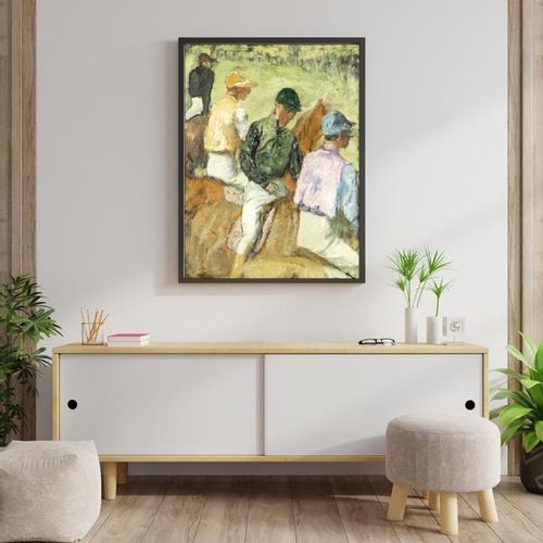 Four Jockeys, Edgar Degas - plakat 59,4x84,1 cm na Arena.pl