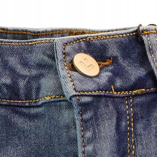 SPODNIE JEANSY SKINNY Z WYSOKIM STANEM RURKI KLASYCZNE MODNE MORAJ L na Arena.pl