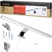 Kinkiet Łazienkowy LED Lampa Nad Lustro 12W 50cm Neutralny 4000K Aluminium