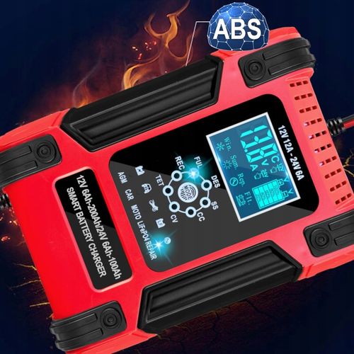 Prostownik SAMOCHODOWY AUTOMATYCZNY Z FUNKCJĄ NAPRAWY AKUMULATORÓW 12V 24V na Arena.pl