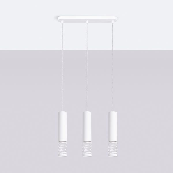 Lampa wisząca LAMI 3L biały zdjęcie 2