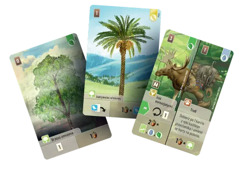 Dodatek do pięknie zilustrowanej strategicznej gry Leśne rozdanie Wyprawy na Arena.pl