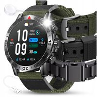 SMARTWATCH ZEGAREK MĘSKI MENU POLSKIE ROZMOWY SMS ZDROWIE SPORT + 3 PASKI