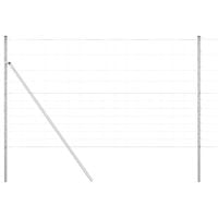 Ogrodzenie pastwiskowe Srebrny 25 x 1.4 m Stal galwanizowana