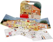 Układanka, gra magnetyczna, Dom