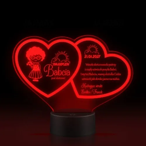 Prezent Dzień Babci i Dziadka Statuetka lampka LED na Arena.pl