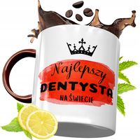 Kubek Bordowy Dla Dentysty Na Urodziny Prezent Z Nadrukiem Ze Zdjęciem