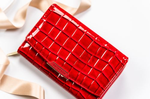 portfel damski z lakierowanej skóry ekologicznej - peterson na Arena.pl