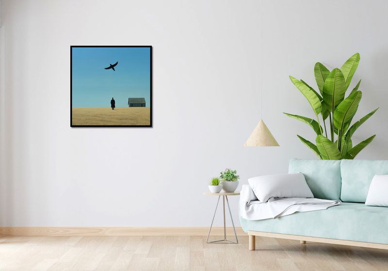 Plakat 70x70cm Samotny i Wolny zdjęcie 4