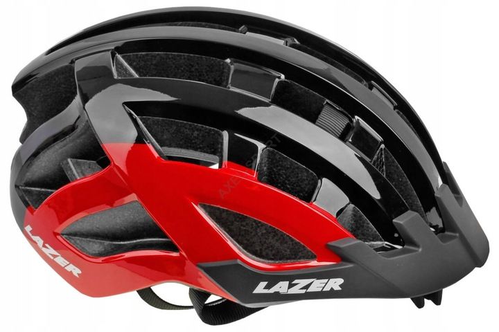 KASK ROWEROWY LAZER PETIT DLX BLACK RED 50-56 LED zdjęcie 1