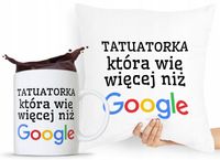 Zestaw Poduszka + Kubek Dla Tatuażysty Prezent Z Nadrukiem Ze Zdjęciem