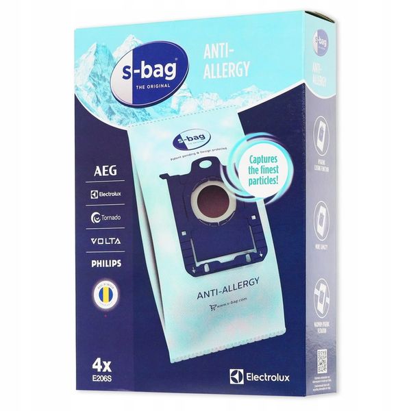 4x Worki antyalergiczne Elektrolux S-Bag E206S zdjęcie 2