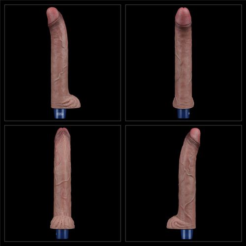 11" REAL SOFTEE Rechargeable Silicone Vibrating Dildo (H) na Arena.pl