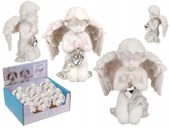 FIGURKA KLĘCZĄCY ANIOŁEK Z SERCEM KRYSZTAŁ PREZENT