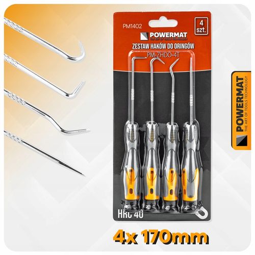 ZESTAW HACZYKÓW Z RĘKOJEŚCIĄ 4el. HAKÓW SKROBAKÓW DO ORINGÓW USZCZELEK HAK na Arena.pl