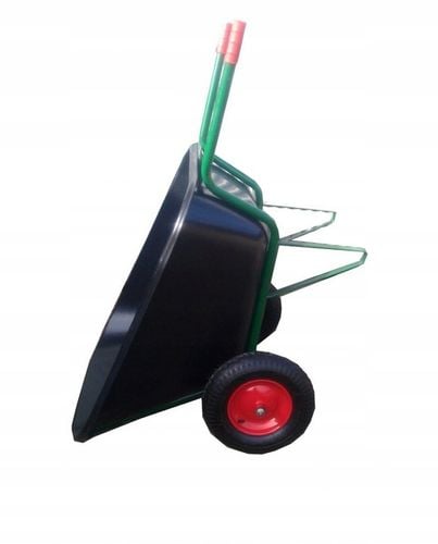 Taczka ogrodowa dwukołowa koleba wózek paszowy JAPONKA 350L PLASTIKOWY na Arena.pl