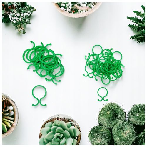 Zestaw 40x Zapinki do Mocowania Roślin (2 rozmiary) 25x 4x3cm, 15x 6x4cm na Arena.pl