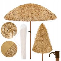 DUŻY PARASOL OGRODOWY PLAŻOWY HAWAJSKI 220 CM NA BALKON TARAS OGRÓD XXL