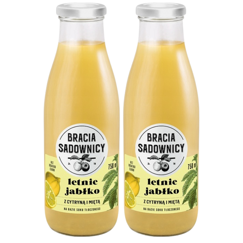 Bracia Sadownicy Lemoniada letnie jabłko z cytryną i miętą 750 ml x 2 sztuk na Arena.pl