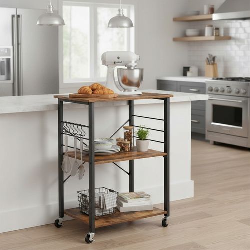 SZAFKA MOBILNA REGAŁ NA KÓŁKACH PÓŁKA WÓZEK STOLIK DO KUCHNI SALONU na Arena.pl