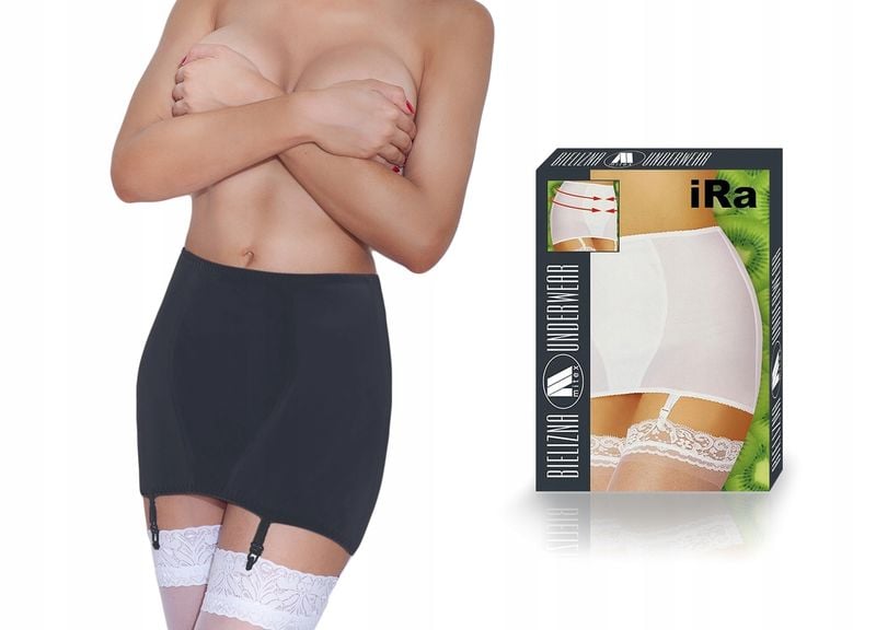 pas do pończoch CZARNY Mitex IRA , 124 zdjęcie 2