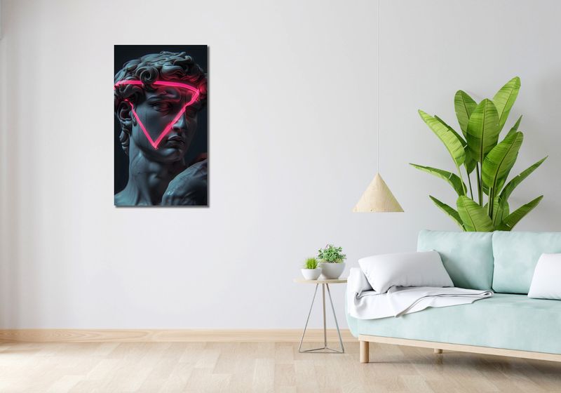 Obraz 50x90cm Neonowy Renesans zdjęcie 2