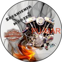 Opłatek na tort Urodziny 18 30 40  Motor Harley Davidson Yamaha Vsk Cross