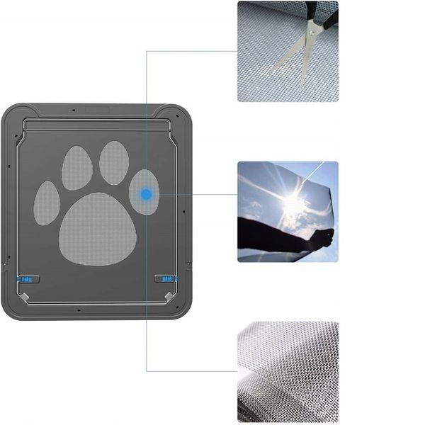 DRZWICZKI KLAPKA DLA KOTA PSA DO MOSKITIERY MAGNES zdjęcie 5