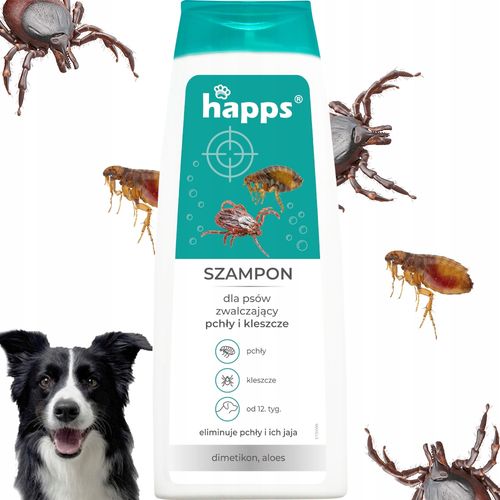 happs - szampon dla psów na pchły i kleszcze 250ml na Arena.pl