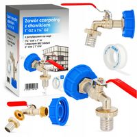 ZAWÓR MAUZERA KRAN ZBIORNIKA 1000l 1x5/4 KOREK MAUSERA IBC PRZYŁĄCZE