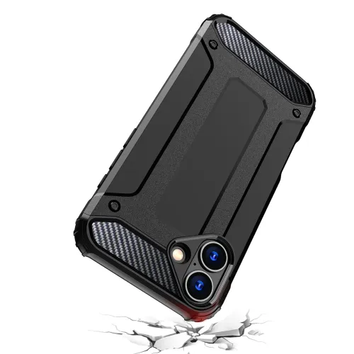 etui hybrid armor pancerne na iphone 16 plus - czarne na Arena.pl