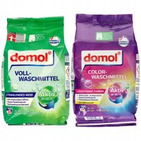 ZESTAW DOMOL PROSZEK DO PRANIA TKANIN BIAŁYCH + DO PRANIA TKANIN KOLOROWYCH