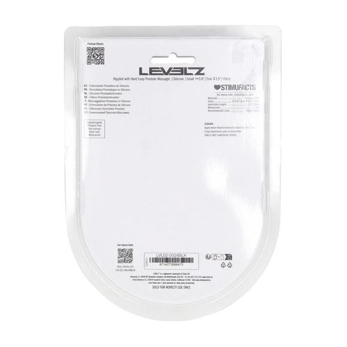 Rippled With Hard Loop Silicone Prostate Massager - S - Black na Arena.pl